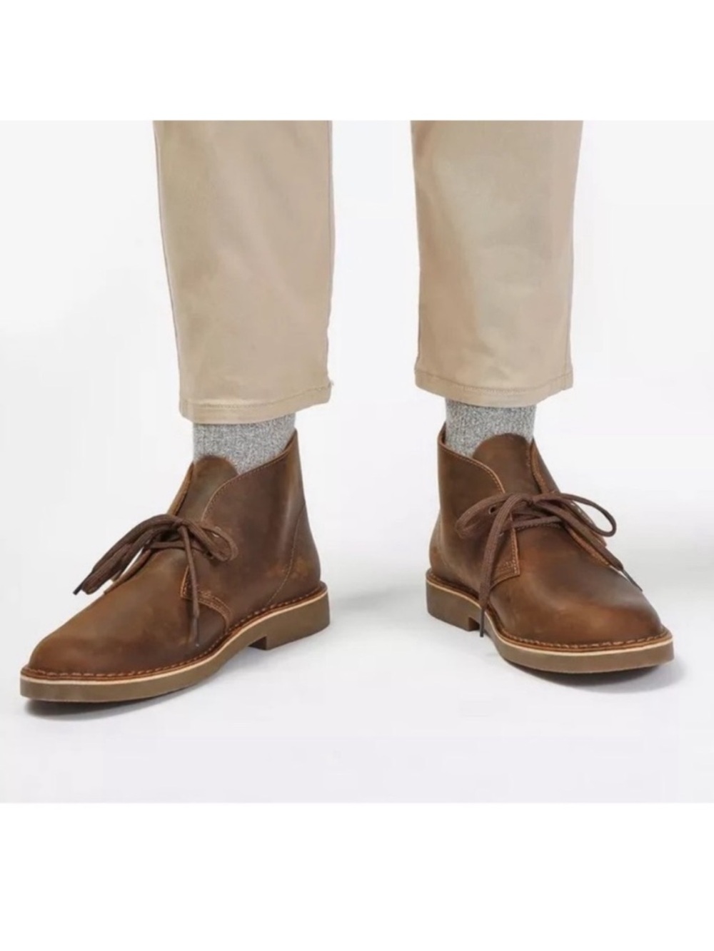 Clarks Chukka Desert Boot Size 8 Mens Shoes Brown Leather